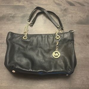 Black Leather Michael Kors purse